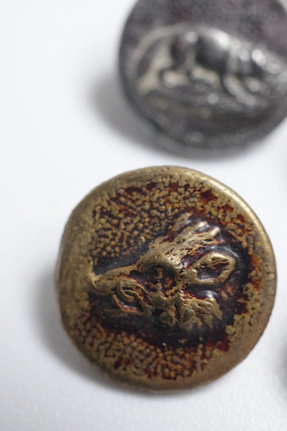 bouttons vintage  ヴィンテージ　ハンターボタンlot4 .FR a l'epoque