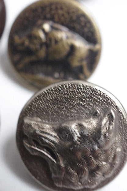 bouttons vintage  ヴィンテージ　ハンターボタンlot4 .FR a l'epoque