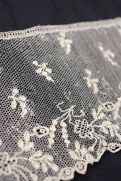 dentelle  antique アンティークレース　アランソンレース9 .FR a l'epoque