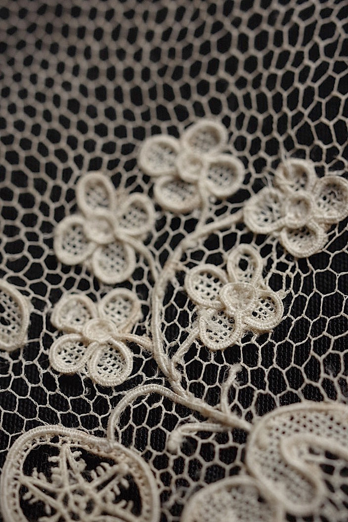 dentelle antique antique lace Bruxel 287cm 