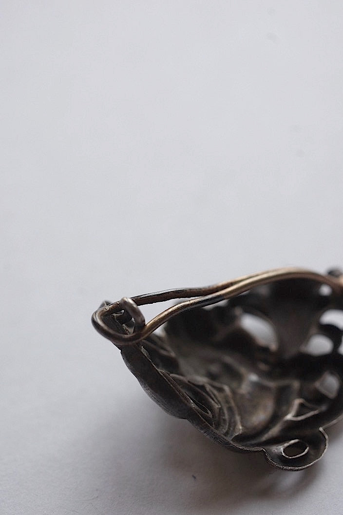 broche antique アンティークブローチ　アールヌーボー　クリップ型 .FR a l'epoque