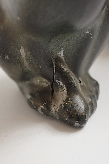 sculpture antique アンティークうさぎ　ペア .FR a l'epoque