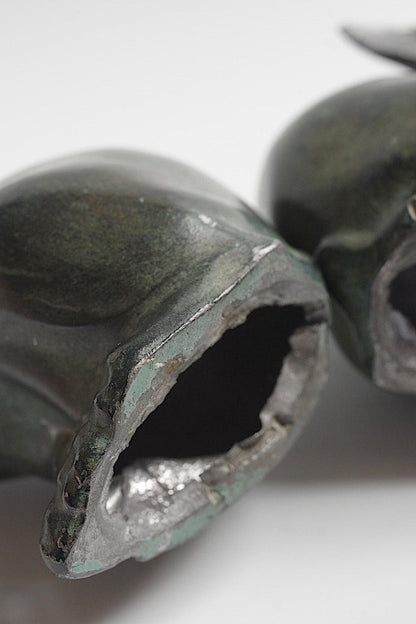 sculpture antique アンティークうさぎ　ペア .FR a l'epoque