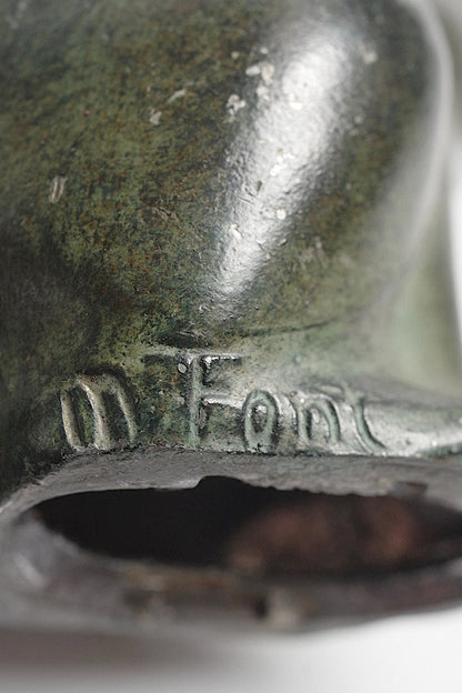 sculpture antique アンティークうさぎ　ペア .FR a l'epoque