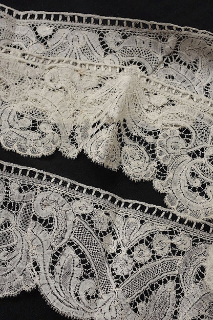 dentelle antique アンティークレース　143cm .FR a l'epoque