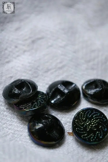 boutons アンティーク ガラスボタン .FR A Ll'EPOQUE