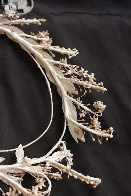 couronne de fleur   antique  アンティークティアラ　お花 .FR A Ll'EPOQUE
