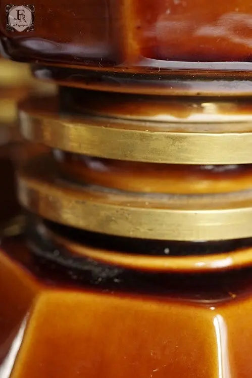 plque-cierges アンティーク雑貨　大ろうそくたて　焼き物 .FR A Ll'EPOQUE