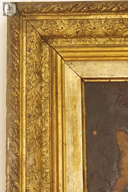 tableau anrique アンティーク絵画　子犬 .FR A Ll'EPOQUE