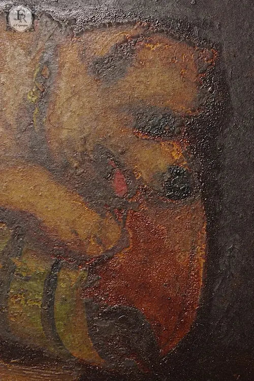tableau anrique アンティーク絵画　子犬 .FR A Ll'EPOQUE
