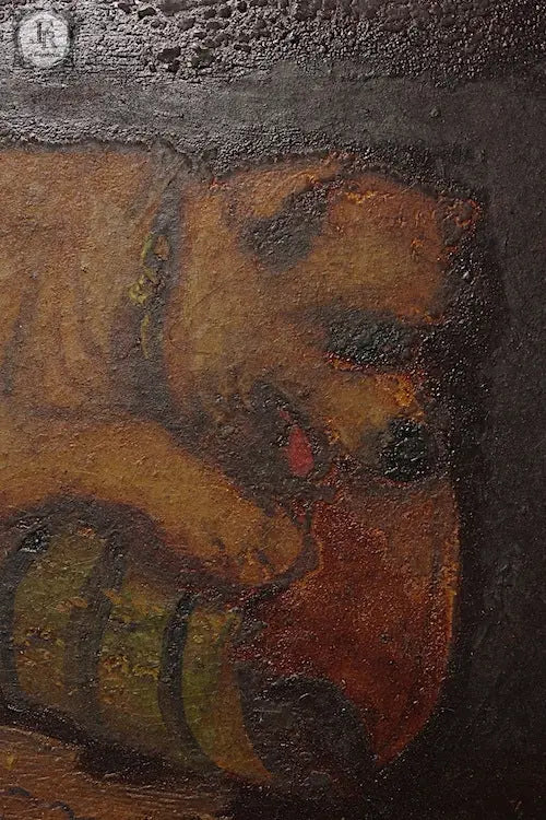 tableau anrique アンティーク絵画　子犬 .FR A Ll'EPOQUE