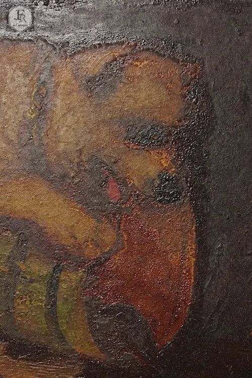 tableau anrique アンティーク絵画　子犬 .FR A Ll'EPOQUE