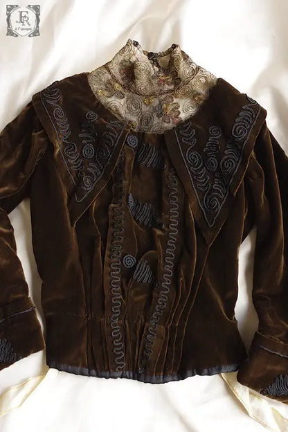 vetement d'enfan ベルベット　コサージュ　少女サイズ .FR A Ll'EPOQUE