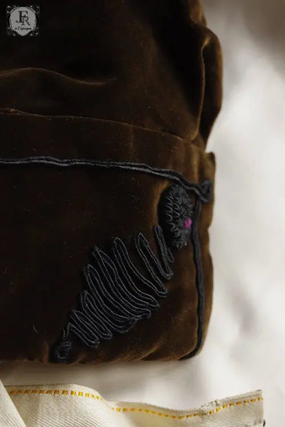 vetement d'enfan ベルベット　コサージュ　少女サイズ .FR A Ll'EPOQUE