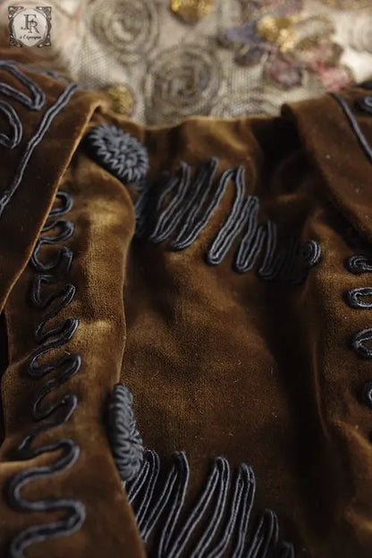 vetement d'enfan ベルベット　コサージュ　少女サイズ .FR A Ll'EPOQUE