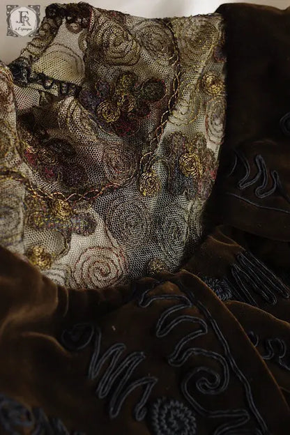 vetement d'enfan ベルベット　コサージュ　少女サイズ .FR A Ll'EPOQUE